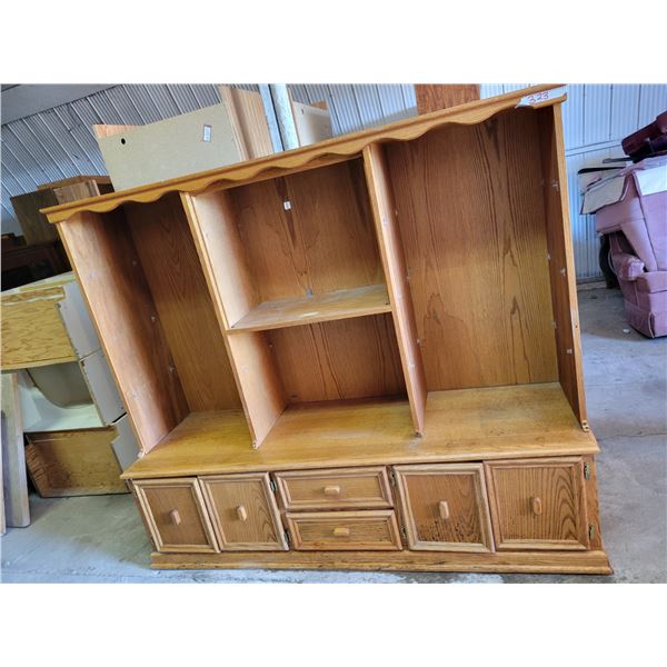 Wooden 2 Piece Entertainment Stand - 17x75x63H"