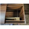 Image 3 : Brown Sliding Storage Desk, When Closed H-2ft 2" W-2ft 2 1/2" D-1ft 4", Open W-3ft 11"