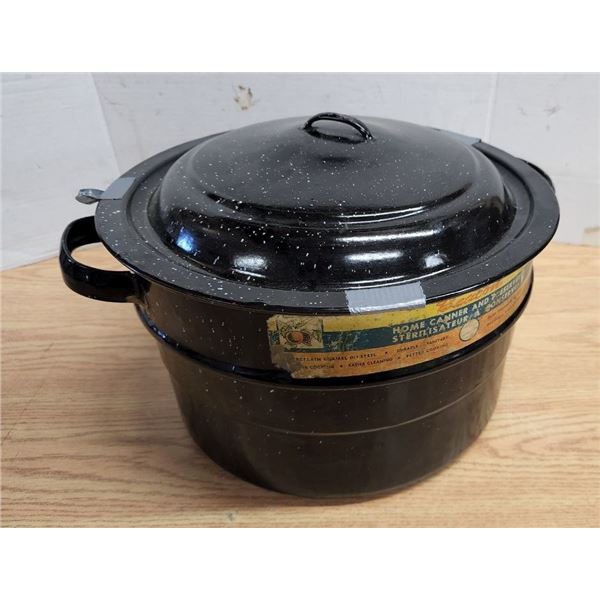 Large Black Canner & Preserver Cooking Pot