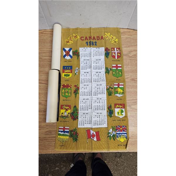 2 Sask Wheat Pool Pictures and Fabric Canada Calender