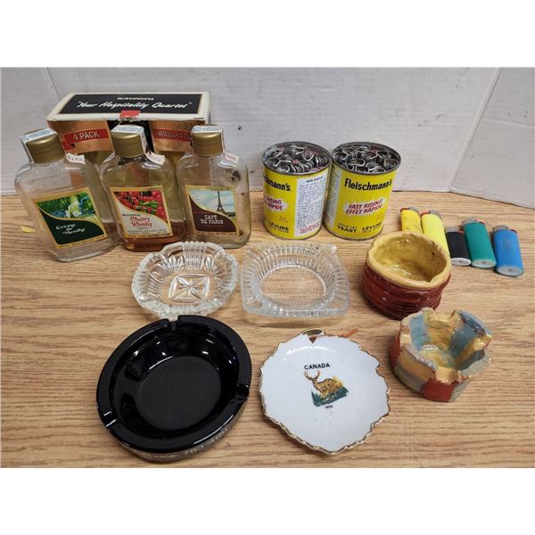 Lot of Ashtrays, Lighters, etc