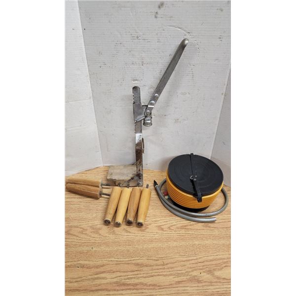 Lot of Assorted Hardware, Vintage Wine Corker, Couch legs, etc