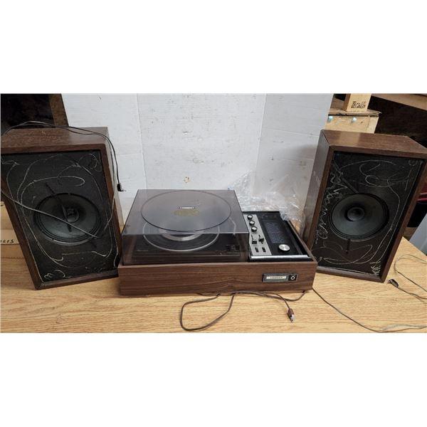 Vintage "Lloyd's" Portable Record Player, with 2 Speakers