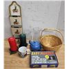 Image 1 : Lot of Assorted Household Items, Vases, Letter Sorter, etc