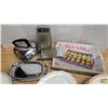 Image 3 : Lot of Assorted Plates, Graters, Dish Platters