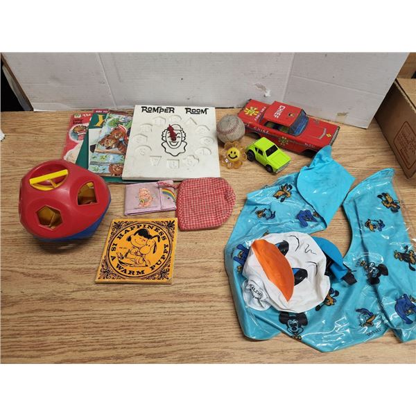 Lot of Vintage Toys/Children Books