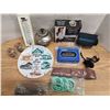 Image 2 : Lot of Assorted Household Items, Portable Cassette Player New, Decorative Plate, and Misc