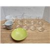 Image 1 : 8 Matching Drinking Glasses, with Coffee Cups and Bowl