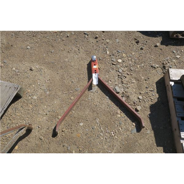 red hitch fits 1- 7/8" ball.