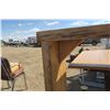 Image 3 : 3"t x 12" w x 32"h x 8' long solid wood bar or wall table.