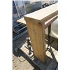 Image 4 : 3"t x 12" w x 32"h x 8' long solid wood bar or wall table.