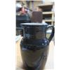 Image 2 : 2- pitchers.  1-black ceramic,  large glass pitcher.
