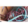 Image 3 : box of misc,tools , hangers ,cords