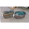 Image 2 : 2- metal wash tubs with plastic trim