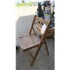 Image 2 : antique wood folding beach chair.
