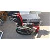 Image 4 : Red & black wheelchair.