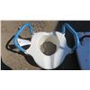 Image 3 : white shower seat, potty with handles.