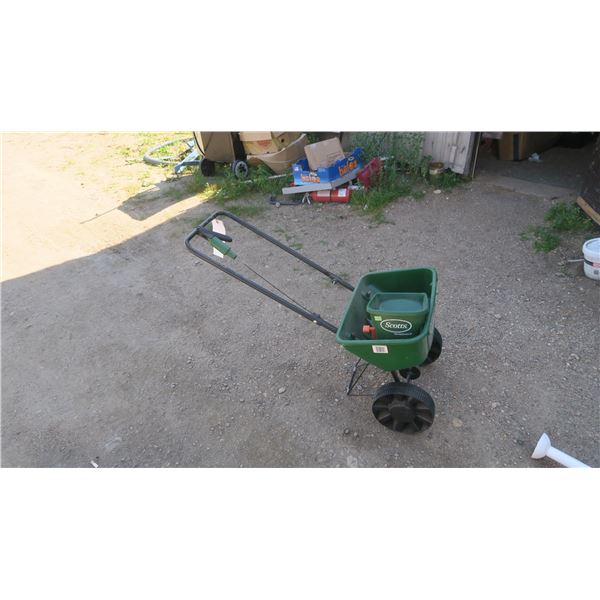 I large push seeder, 1 small hand seeder.
