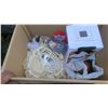 Image 1 : box of religious items and other misc items.