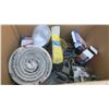 Image 8 : box of misc tools, bike tubes, locks.