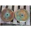 Image 4 : 2x 35lbs Iron Weight Plates 1"