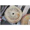 Image 3 : 2x 50lbs Iron Weight Plates 1"