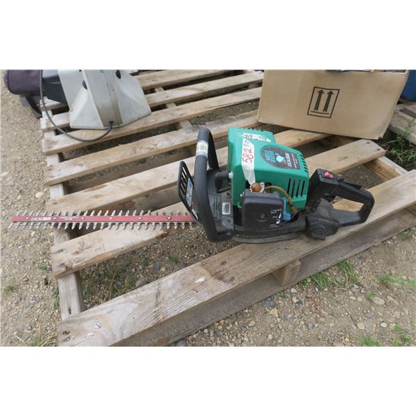 Weedeater Gas Hedge Trimmer, Engine Turns