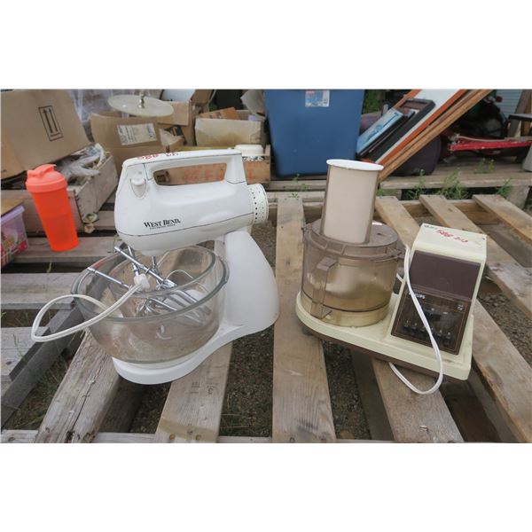 Westbend Mixer w/ Accessories & Philips Food Processor