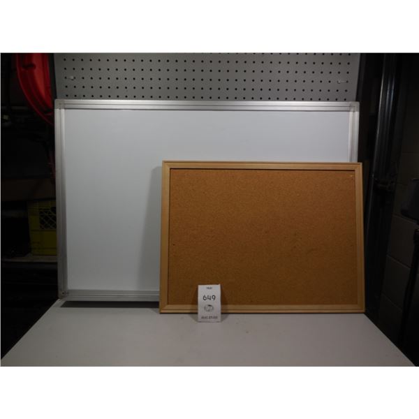 White board & peg board