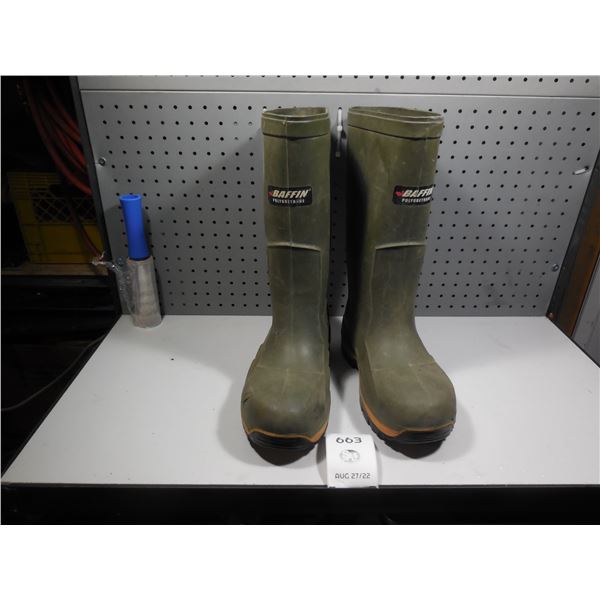 Size 12 rubber steel toe boots