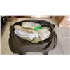 Image 2 : Large Army Duffle Bag filled with Men's Boot Liners, Sz 7-11, 1 pair Sz 9 Winter Boots