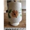 Image 2 : Decorative Handmade Ceramic Flower print vase, with 4 sm glass vases