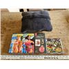 Image 1 : 3 Work out VHS tapes, "Break" CD PC game, Black Travel Pillow