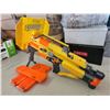 Image 2 : "Nerf Stampede" Batt Powered dart gun, plus 3 18 dart cartridges and shield