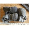 Image 3 : 4 Pairs of Mens Gray Winter wooly socks, navy trim