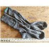 Image 3 : 4 pairs of gray winter wooly socks, green trim