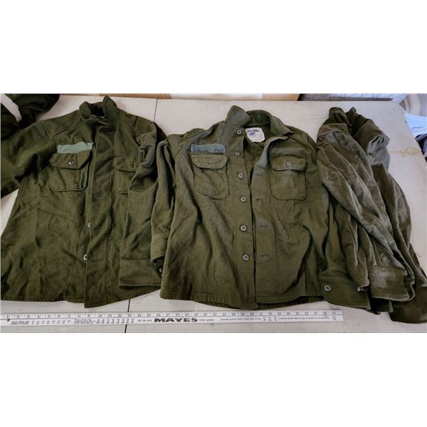 Set of 3, Wool Army Jackets, mens sz M/L
