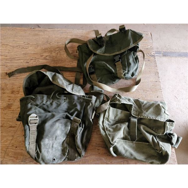 3 Small Military Carry Bags