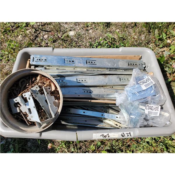 lot of drawer slides & hardware