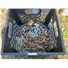 Image 1 : various lengths of chain in milk crate