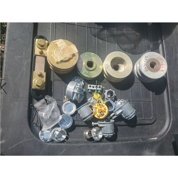 misc electrical, brass