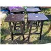 Image 2 : 4 wooden stools