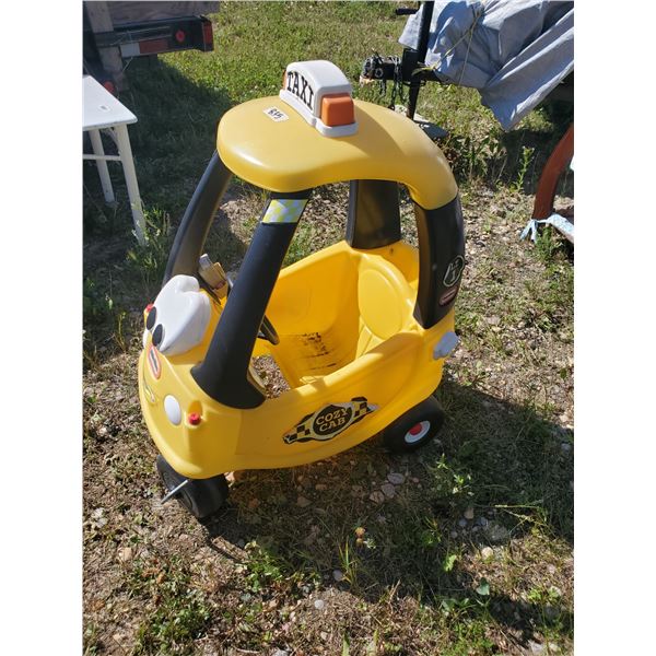 little tikes "cozy coupe" taxi