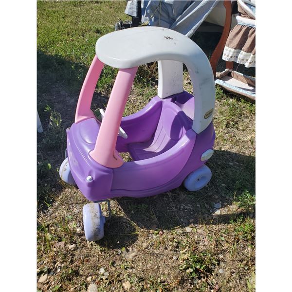 little tikes "cozy coupe" purple car