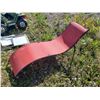 Image 1 : fold out red patio recliner