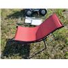 Image 5 : fold out red patio recliner