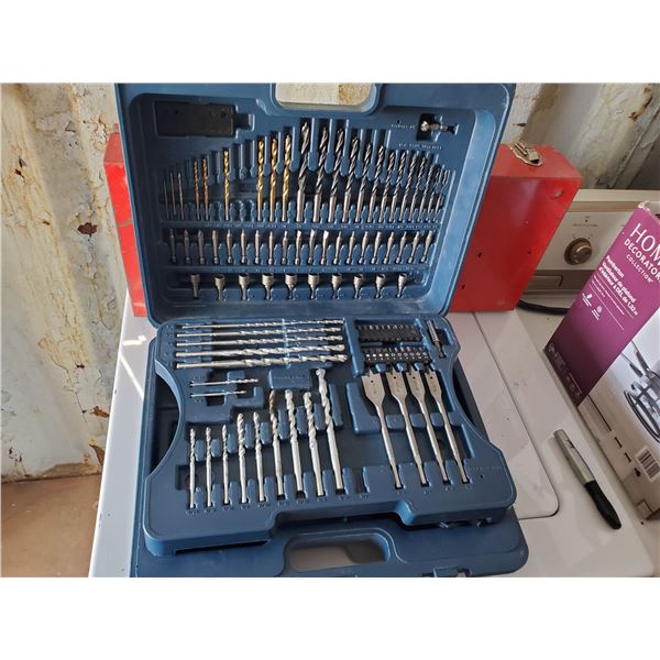 Mastercraft hammer drill & bits in case