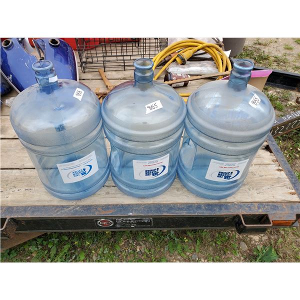 3 cooler water jugs