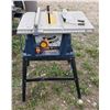 Image 1 : Ryobi table saw + stand (missing mitre guide, push stick, part of guard)