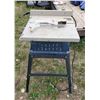 Image 2 : Ryobi table saw + stand (missing mitre guide, push stick, part of guard)
